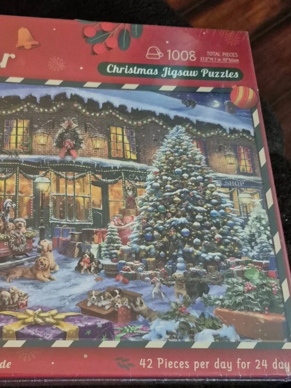 1008-Piece Christmas Dog Jigsaw Puzzle Advent Calendar 27.5